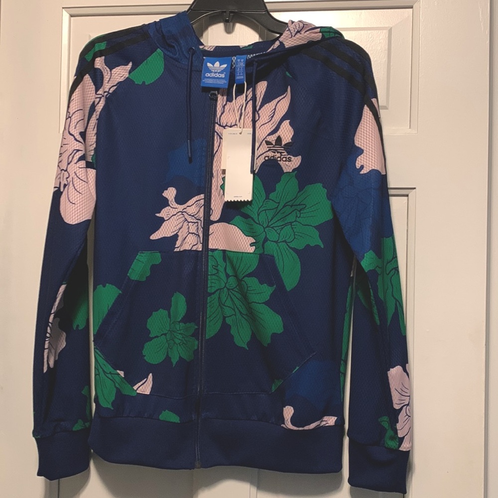 NWT 🌸 Adidas Floral Hoody Jacket